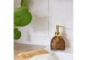 Meinposten Seifenspender Retro Braun Beige Gold Glas Bild 3