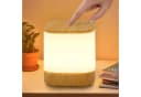 ZMH LED Tischleuchte mit 3 Farbtemperaturen Beige Nachttischlampe Bild 2