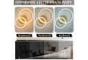 ZMH LED Deckenleuchte Dimmbar Schwarz/Gold Ringe Deckenlampe Modern 46W Wohnzimmer Bild 1