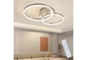 ZMH LED Deckenleuchte Dimmbar Schwarz/Gold Ringe Modern 46W Bild 2