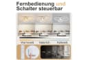 Moderne Deckenleuchte aus Aluminium und Acryl in Schwarz und Gold Bild 3