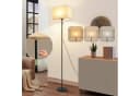 ZMH LED Stehlampe Retro Dimmbar Schwarz/Beige Stoffschirm Bild 2