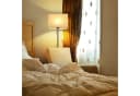ZMH LED Stehlampe Retro Dimmbar Schwarz/Beige Stoffschirm Bild 4