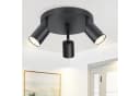 ZMH LED Deckenstrahler Modern Deckenleuchte GU10 Drehbar Wandstrahler 330° Schwenkbar Flur Einfache Installation LED fest integriert Modern Flurlampe Industrial Wandstrahler Schlafzimmer Bild 2