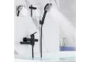 ZMH Duschsystem Wannenarmatur mit Handbrause, 3 Funktionen, Schwarz Bild 2