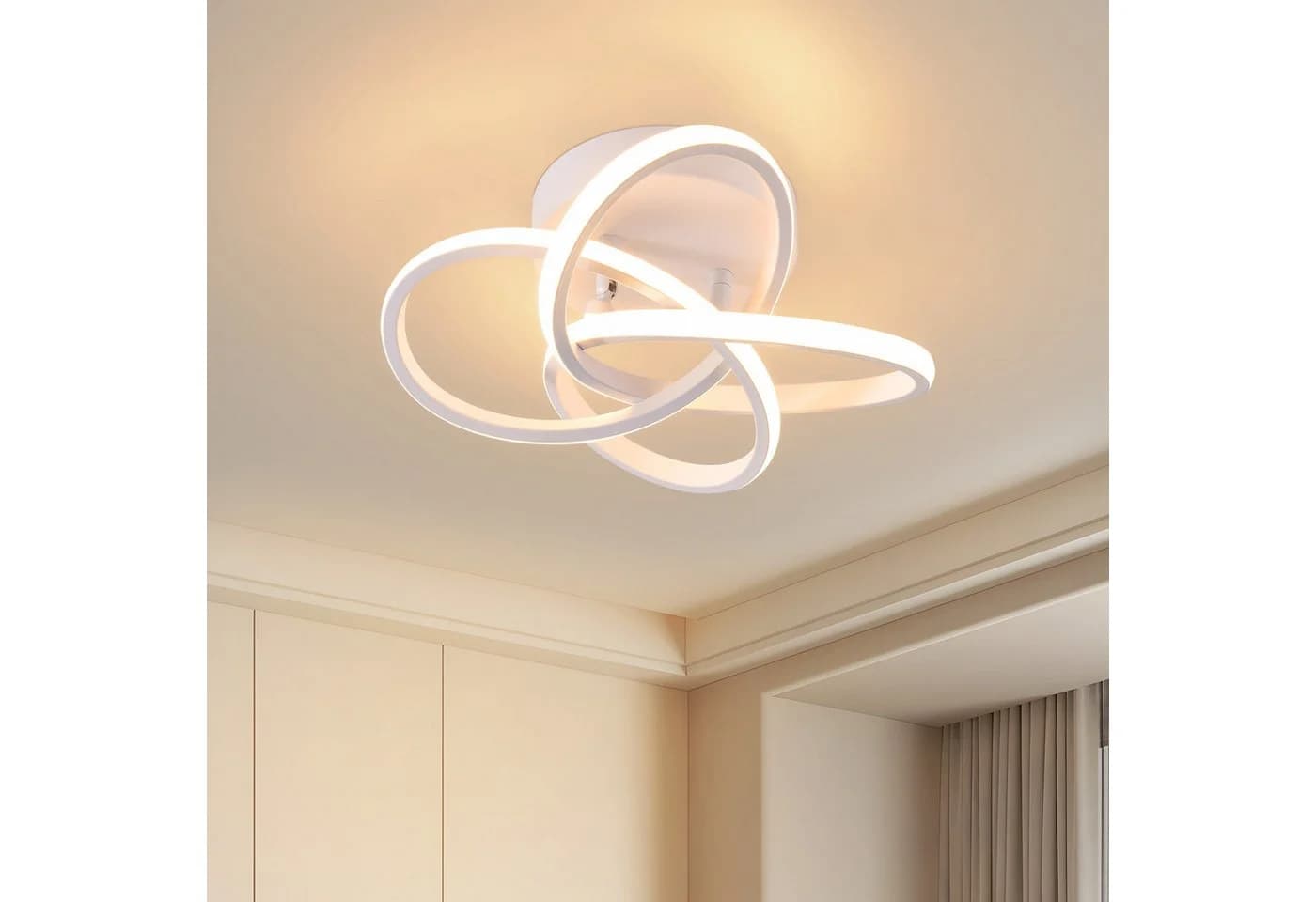 ZMH LED Deckenleuchte Modern Blume 28W Dimmbar Fernbedienung - Bild 2