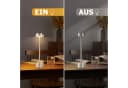 ZMH Tischleuchte Kabellos LED Nachttischlampe Akku Dimmbar Silber Bild 5