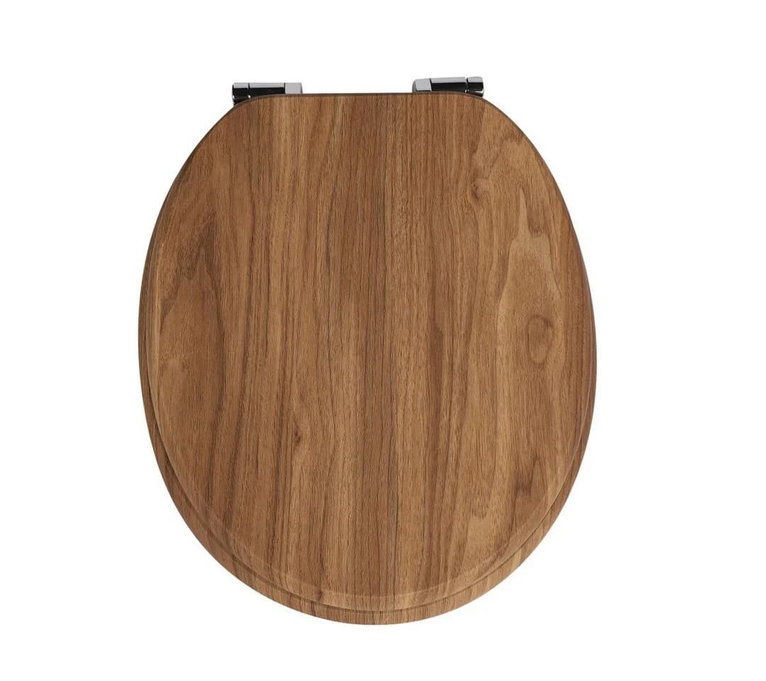 kowdom WC-Sitz MDF Soft-Close Holzoptik Braun - Bild 2