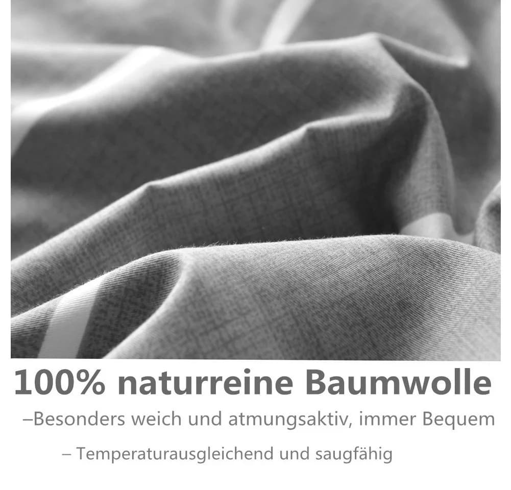 Gestreifte und Karierte Wendebettwäsche aus Baumwolle - Bild 5