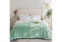 KEAYOO Wohndecke OMT09 Kuscheldecke Grün Fleece Sherpa Bild 1