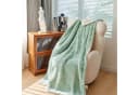 KEAYOO Wohndecke OMT09 Kuscheldecke Grün Fleece Sherpa Bild 5