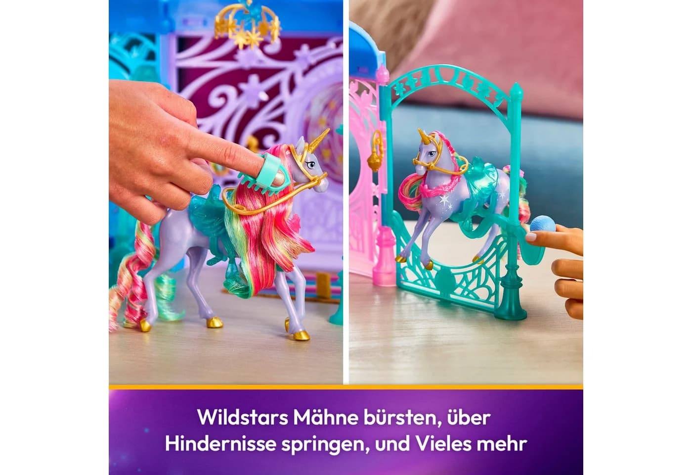 Spin Master Anziehpuppe Unicorn Academy - Stall Starglow Fountain & Stable, mit Licht und Sound - Bild 4