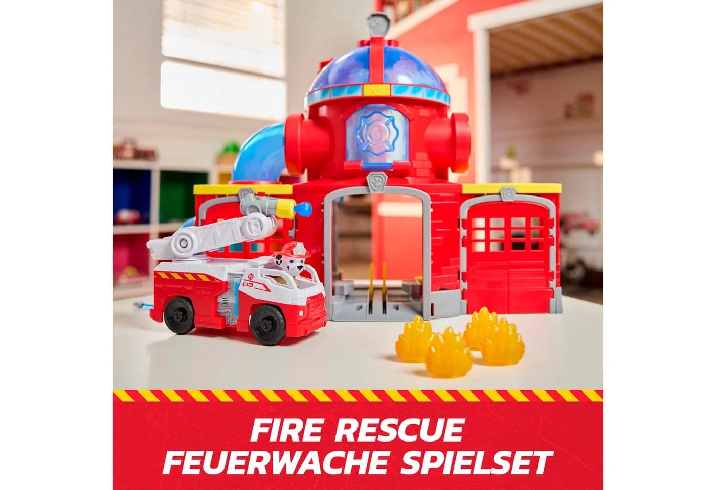 Spin Master PAW Patrol Fire Rescue Feuerwehr-Station mit Licht- und Soundeffekten - Bild 3