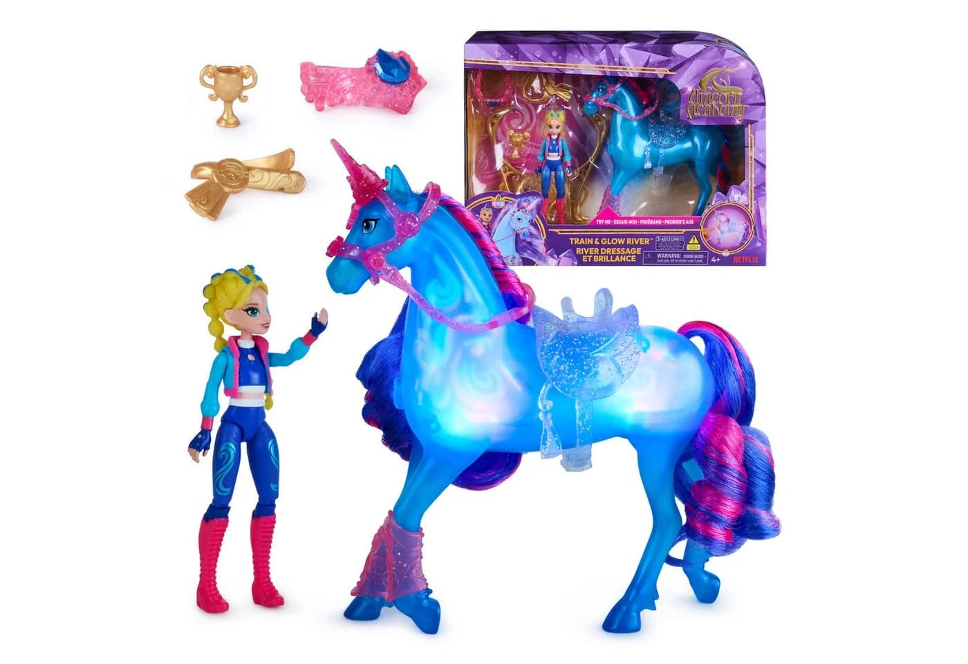 Unicorn Academy Babypuppe Train and Glow River - Bild 2