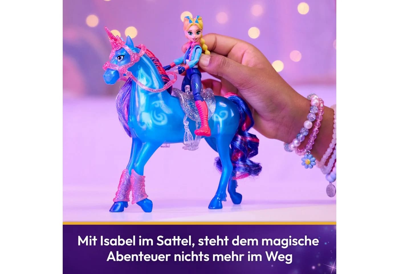 Unicorn Academy Babypuppe Train and Glow River - Bild 3
