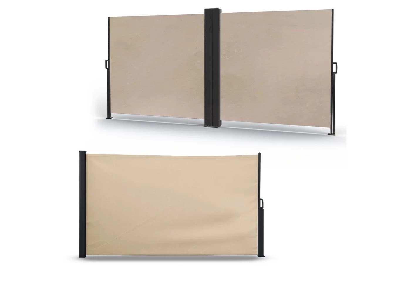 HORI Seitenmarkise Beige Ausziehbarer Sichtschutz - Bild 2