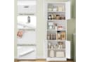 Homfa Hochschrank Weiß Holz mit Kippsicherung Bild 1