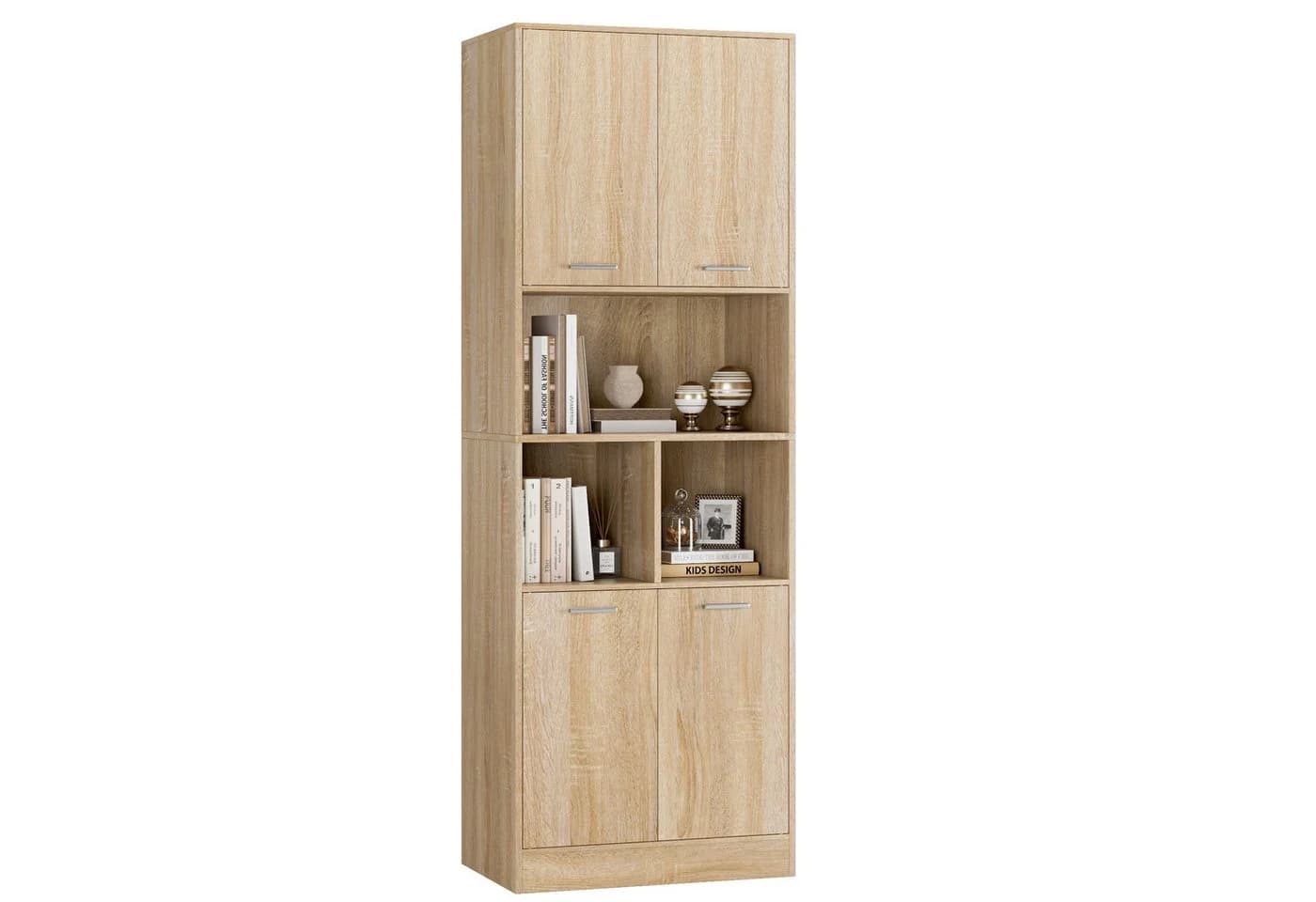 Homfa Hochschrank Badschrank 180x60x40cm Weiß - Bild 2