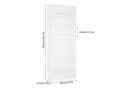 Homfa Bücherregal 210cm Standregal Bücherschrank 7 Fächer Weiß Bild 3