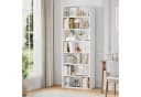 Homfa Bücherregal 210cm Standregal Bücherschrank 7 Fächer Weiß Bild 5