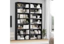 Homfa Bücherregal 210cm Standregal Bücherschrank 7 Fächer schwarz Bild 1