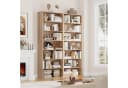 Homfa Bücherregal 210cm Standregal Bücherschrank 7 Fächer Eiche Bild 1
