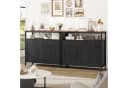 Homfa Küchenschrank Sideboard 3 Schubladen 3 Türen Weiß Bild 1