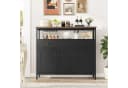 Homfa Küchenschrank Sideboard 3 Schubladen 3 Türen Weiß Bild 3