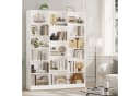 Homfa Bücherregal 188cm Standregal Büroregal Bücherschrank, 17 Fächer, Weiß Bild 1
