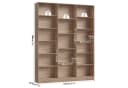 Homfa Bücherregal 188cm Standregal Büroregal Bücherschrank 17 Fächer 149x23,5x188cm Bild 4