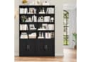 Homfa Bücherregal Standregal Bücherschrank 8 Fächer 4 Türen Holz 115x27x185,5 cm Bild 5