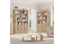 Homfa Bücherregal Standregal Büroregal Bücherschrank 8 Fächer 4 Türen Holz Eiche Bild 1