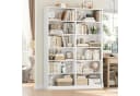 Homfa Bücherregal 188,7cm Standregal Büroregal Raumteiler, 12 Fächer, Holz, 120x30x188,7cm Bild 1