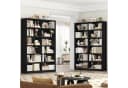 Homfa Bücherregal 12-Fach Raumteiler Holz Schwarz Bild 4