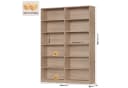 Homfa Bücherregal 188,7cm Standregal Büroregal Raumteiler, 12 Fächer Holz 120x30x188,7cm Bild 3