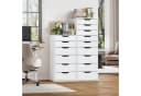 Homfa Kommode 6 Schubladen Weiß 45x40x90,5 cm Bild 1