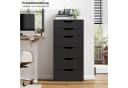 Homfa Kommode 6 Schubladen 45x40x90,5 cm Weiß Bild 5