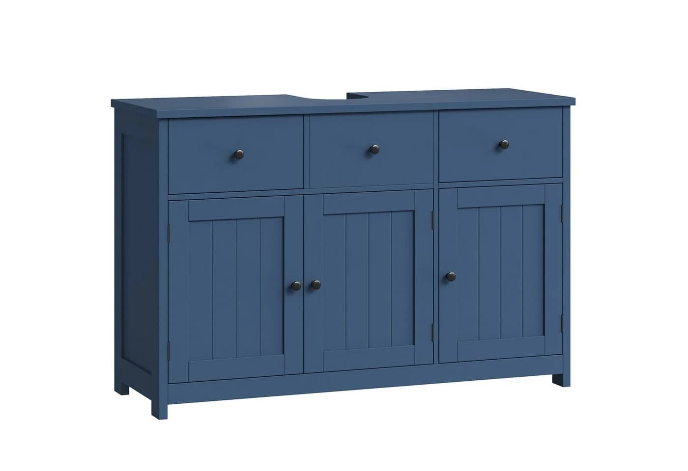 Homfa Waschbeckenunterschrank 100 cm Blau - Bild 2