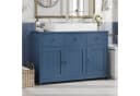 Homfa Waschbeckenunterschrank 100 cm Blau Bild 4