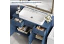 Homfa Waschbeckenunterschrank 100 cm Blau Bild 5