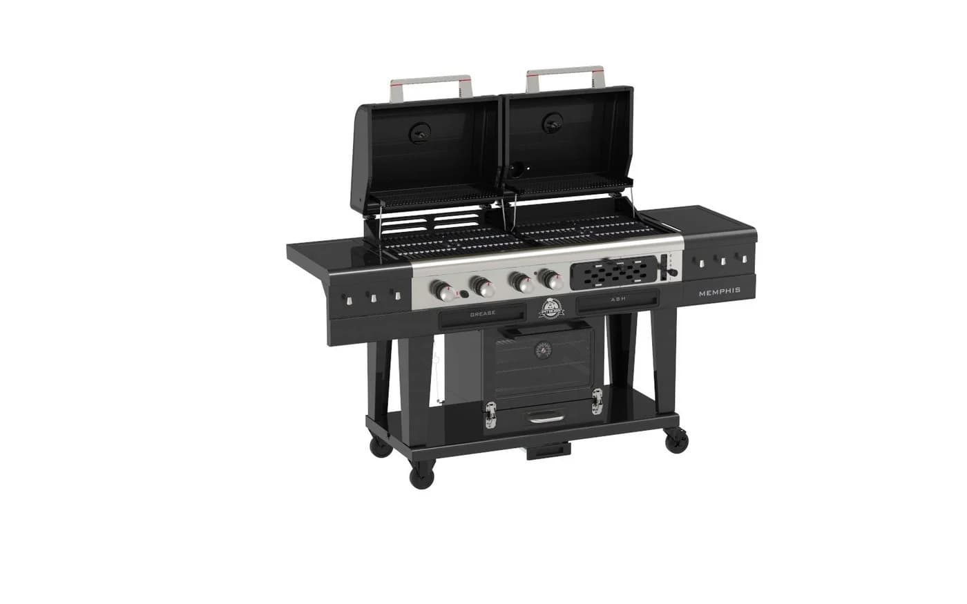 PIT BOSS Memphis Ultimate 2.0 Kombigrill Gas Holzkohle Smoker Schwarz - Bild 2