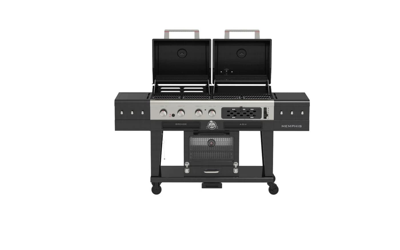 PIT BOSS Memphis Ultimate 2.0 Kombigrill Gas Holzkohle Smoker Schwarz - Bild 3