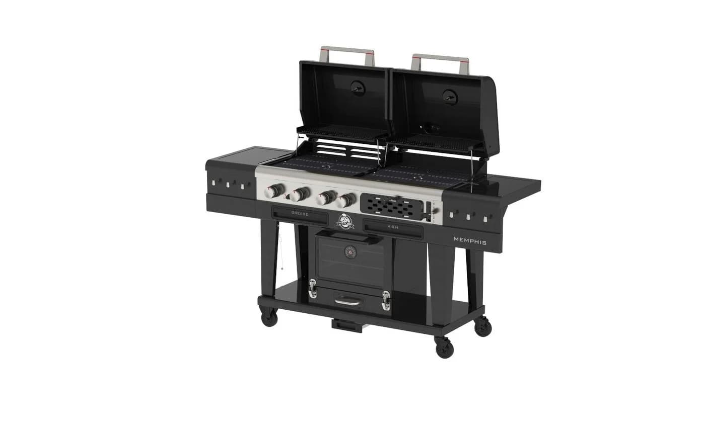 PIT BOSS Memphis Ultimate 2.0 Kombigrill Gas Holzkohle Smoker Schwarz - Bild 4