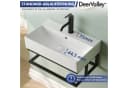 DeerValley Küchenspüle Keramik Weiß 60x45 cm Komplettset Bild 1