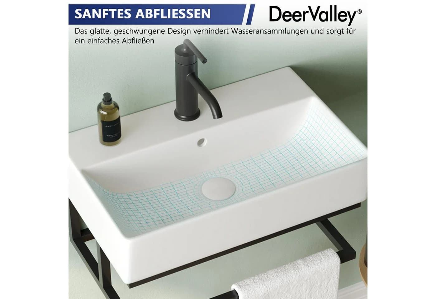 DeerValley Küchenspüle Keramik Weiß 60x45 cm Komplettset - Bild 4