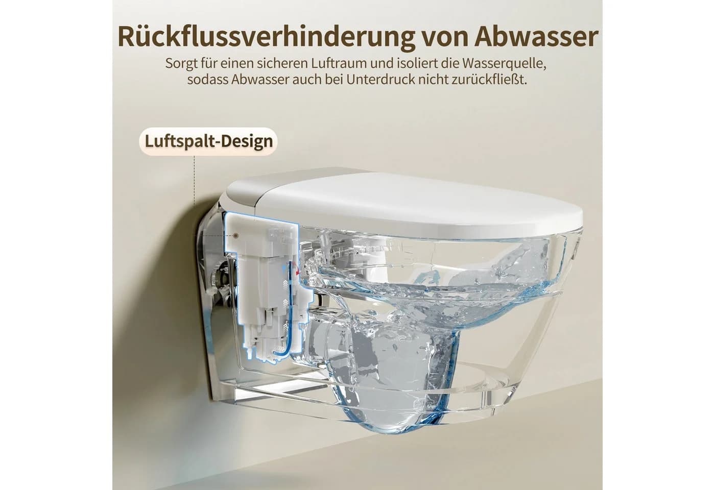 DeerValley Wandhängendes Smart-WC mit Bidet & Beheiztem Sitz - Bild 5