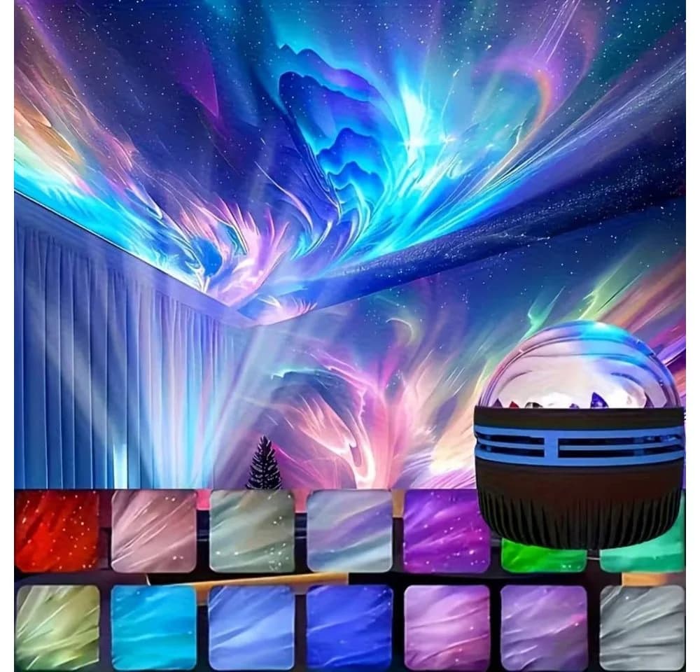 Wrischan LED Sternenhimmel Projektor RGB Aurora Deckenlampe USB - Bild 2