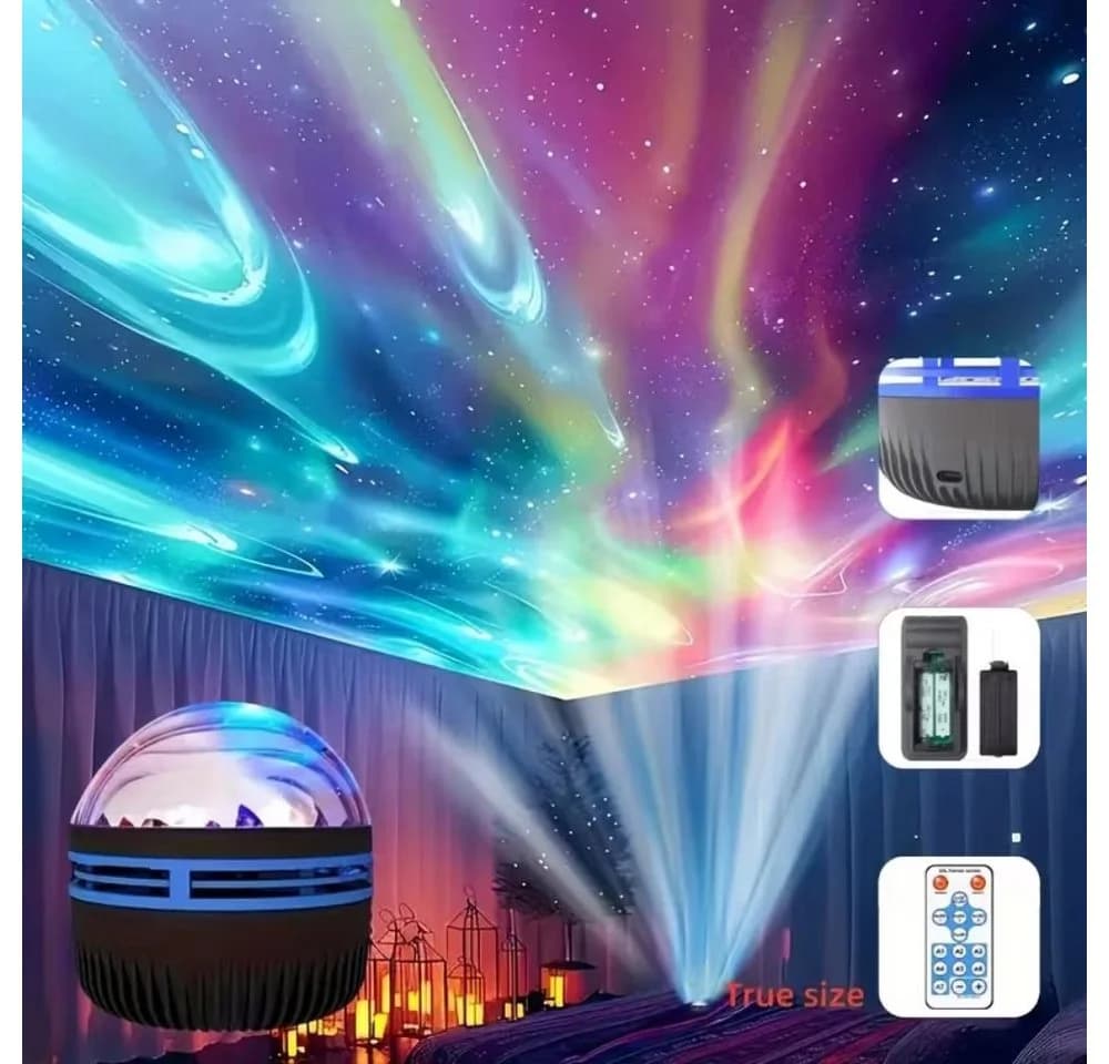Wrischan LED Sternenhimmel Projektor RGB Aurora Deckenlampe USB - Bild 3