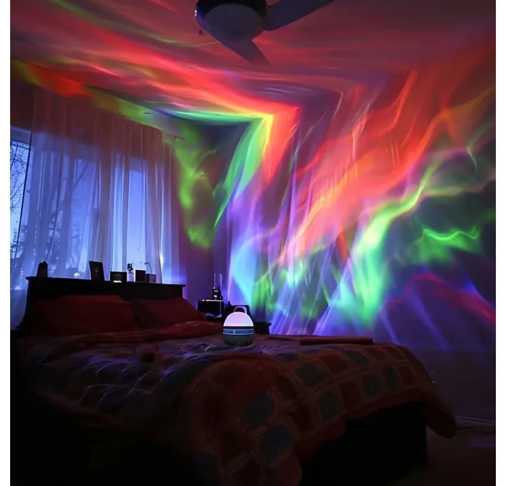 Wrischan LED Sternenhimmel Projektor RGB Aurora Deckenlampe USB - Bild 5
