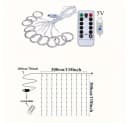 Wrischan Lichtervorhang 3x3m bunt 300 LED USB Fernbedienung Bild 1